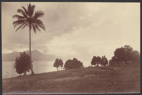 Hinchinbrook Island and channel as seen from Cardwell Island [picture] / Archibald James Campbell