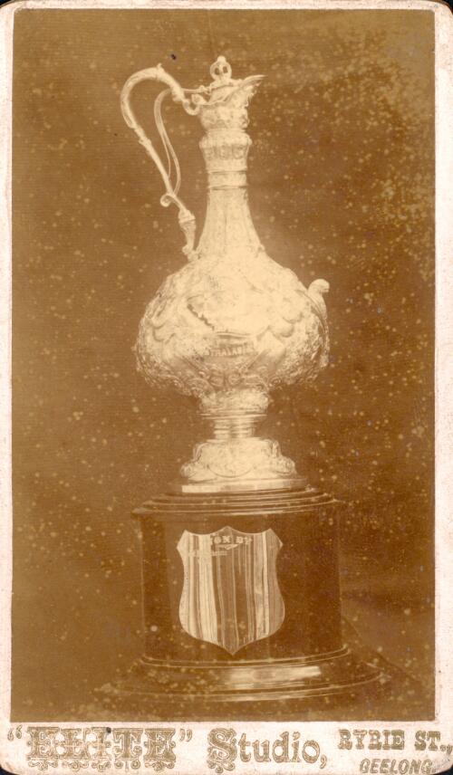 Cup won by Miss Evelyn Beatrice Mackenzie, winner of Ladies Golf Championships of Australia [picture] / Elite Studio