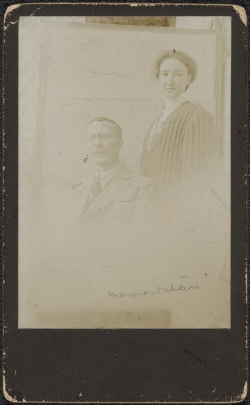 Henry Handel Richardson with her husband, John George Robertson at Marquartstein, Bavaria, Germany, approximately 1895
