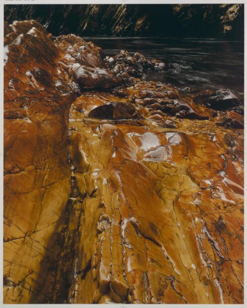 Polished quartzite above Irenabyss, Franklin River, Tasmania, 1979 [picture] / Peter Dombrovskis