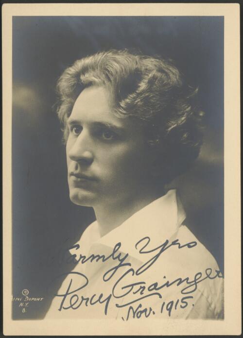 Portrait of Percy Grainger (three quarter profile), 1915 [picture] / Aime Dupont