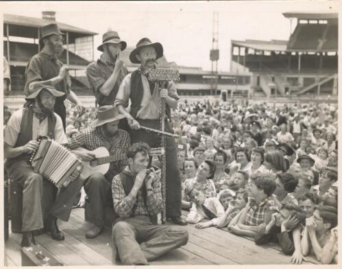 The Bushwhackers at the Smith Family event, Sydney Showground, ca. 1955 [picture]