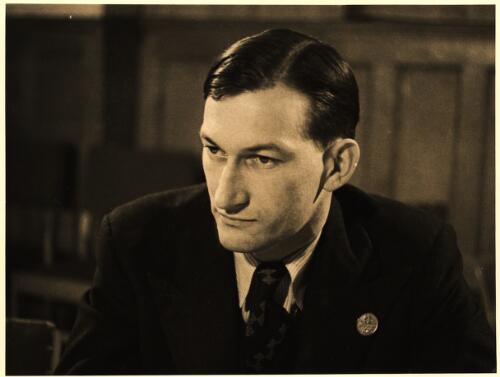 Arthur Tange, Economic Adviser to the United Nations Organisation Delegation, ca. 1945 [picture] / Crown Film Unit Production for the Commonwealth of Australia