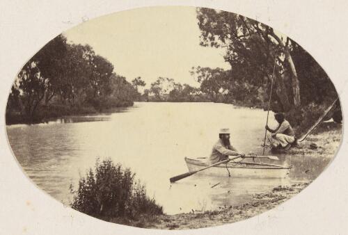Momba waterhole (F.B. [F. Bonney] and Culty Tommy) [picture]/ Frederic Bonney