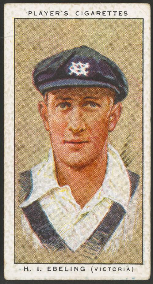 Portrait of cricketer, H.I. Ebeling (Victoria), 1934 [picture]