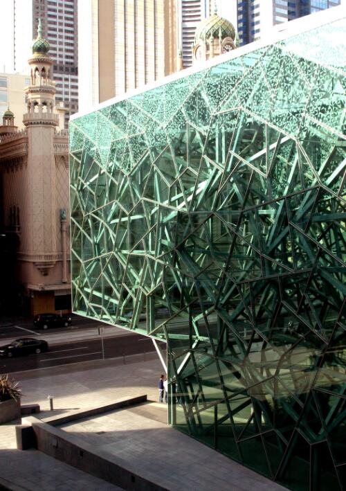 [Side wall of The Atrium with Forum Theatre in background, Federation Square, Melbourne, 2003] [picture] / June Orford