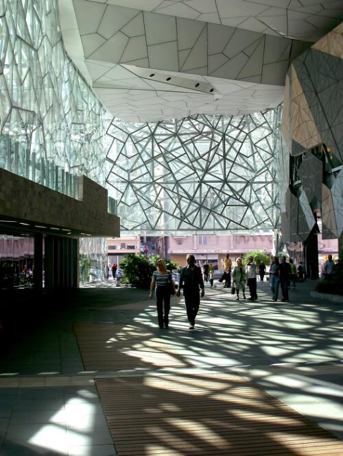 [Inside The Atrium, Federation Square, Melbourne, 2003] [picture] / June Orford