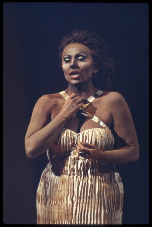 Portrait of Marilyn Zschau in Aida, Australian Opera, August 1984 [transparency] / Don McMurdo