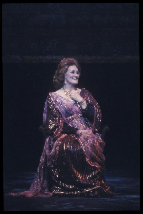 Portrait of Joan Sutherland performing in Semiramide [transparency] / Don McMurdo