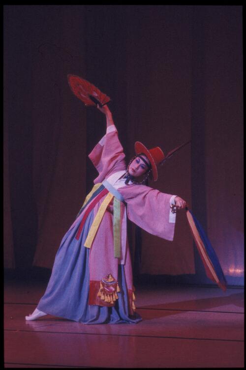 Unidentified dancer in Korean Ballet [transparency] / Don McMurdo