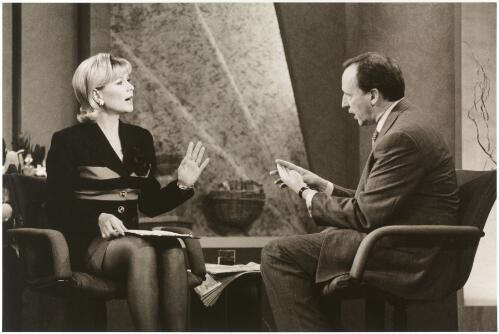 Prime Minister Paul Keating on the "Today" show with Kerri-Anne Kennerley during the 1996 Federal election campaign [picture] / Andrew Chapman