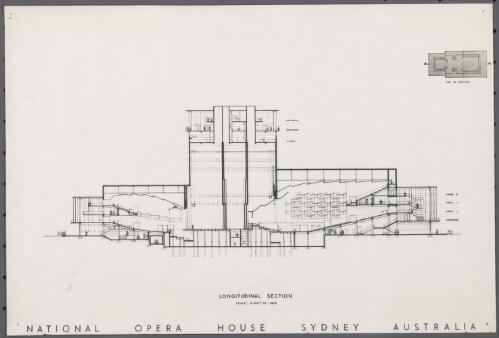 National Opera House, Sydney, Australia, longitudinal section [picture] / [by Molnar with Stephenson and Turner]