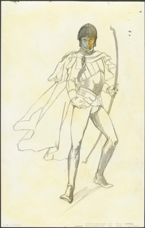 Sketch of King's Archer, in Hunchback of Notre Dame, the Australian Ballet, 1981 [picture] / Kristian Fredrikson