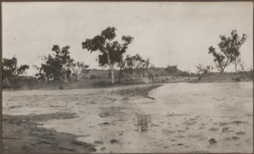 Finke River in flood, Northern Territory, 1938, 1 [picture] / Clarence Bernhardt