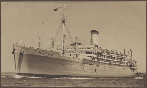 [Passenger ship, the Orion, 1] [picture] / Clarence Bernhardt