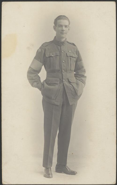 Portrait of Charles Ulm in military uniform, ca. 1918 [picture] / James C. Cruden