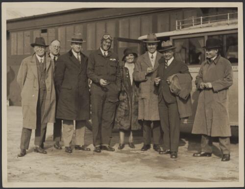 Brisbane passengers with ANA pilot E. Chaseley? 1929 [picture] / J. T. Harrison