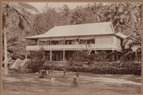 "Ocobada", house of Rev. W. J. V. Saville and Eric M. Saville, Mailu Island, Papua, ca. 1920 [picture]