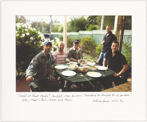 Guests at Stuart Stark's place for lunch, Campbell, Canberra, 2007 [picture] / William Yang
