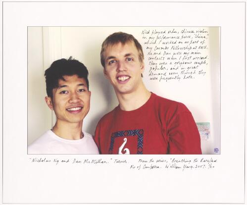 Portraits of Nicholas Ng and Dan McMillan, Turner, Canberra, 2007 [picture] / William Yang