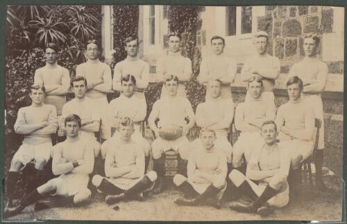 [Andrew Twynam Cunningham and football team at Geelong Grammar School] [picture]
