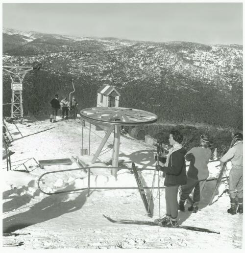 Early days at Thredbo, New South Wales, 1960 [picture] / Jeff Carter