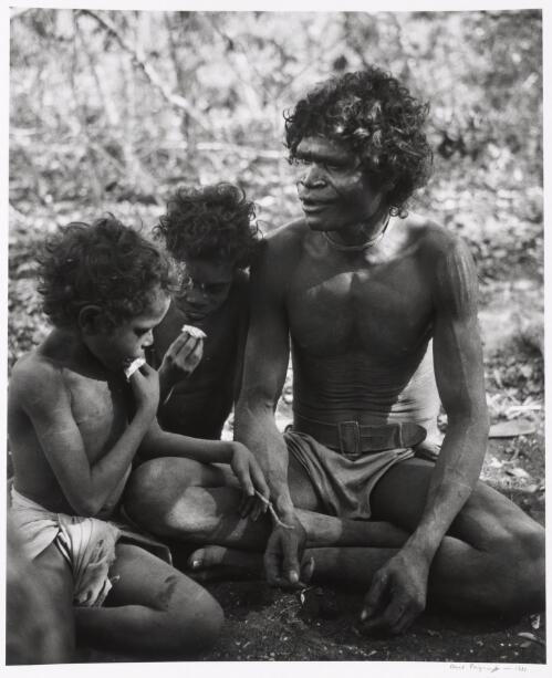 Narrana and sons, Liverpool River Region, Arnhem Land, Northern Territory, 1952 [picture] / Axel Poignant