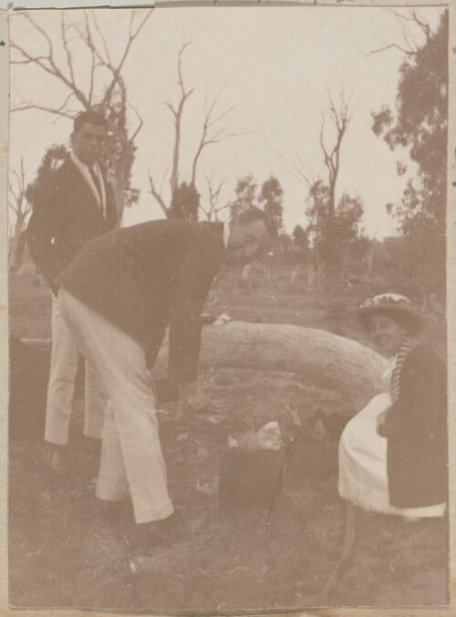 People picnicking at Majura, Canberra, April, 1914
