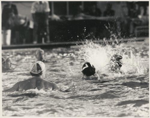 Action during the water polo match between Hungary and Russia, Melbourne, Victoria, 1956, 2 [picture] / Bruce Howard