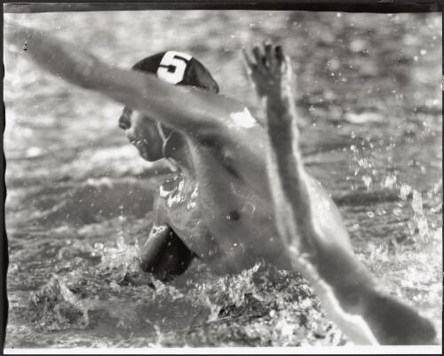 Action during the water polo match between Hungary and Russia, Melbourne, Victoria, 1956, 3 [picture] / Bruce Howard