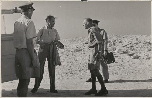 R.G. Casey (second from left) and General Montgomery, Western Desert, North Africa, October 1942 [picture]