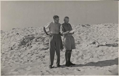 R.G. Casey (at left) and General Montgomery, Western Desert, North Africa, October 1942 [picture]