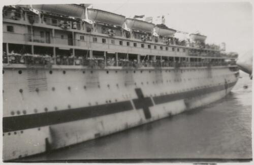 MS Oranje in use as a hospital ship off Darwin [?] Northern Territory ca. 1942 [picture]