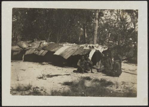 Aboriginal family at their camp, Arnhem Land, Northern Territory, 1928 [picture] / Donald Mackay