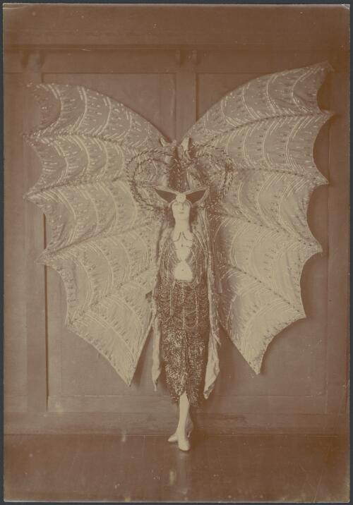 Portrait of Pixie Herbert in a bat costume, ca. 1923 [picture]