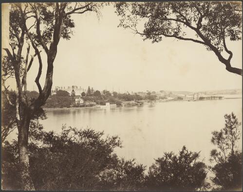 View of Sydney Harbour, Farm Cove and Fort Macquarie on Bennelong Point, Sydney, ca. 1880 [picture]