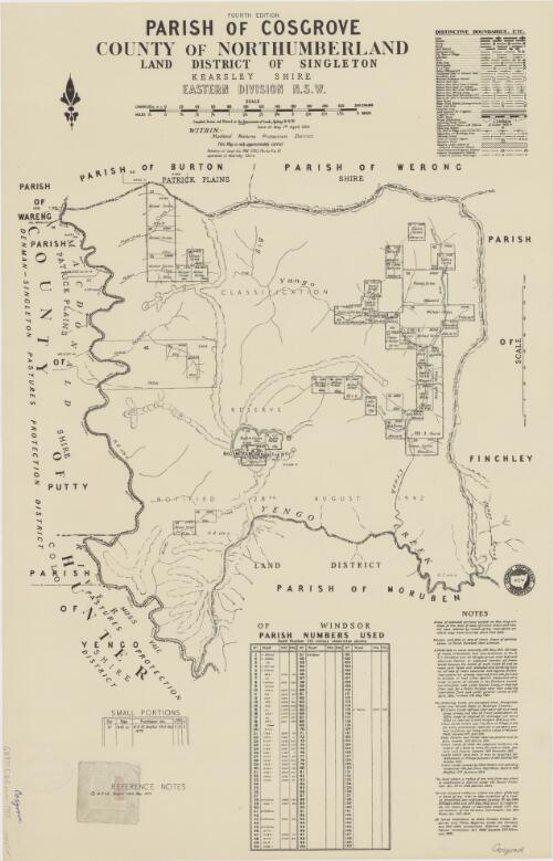 Parish of Cosgrove, County of Northumberland [cartographic material] : Land District of Singleton, Kearsley Shire, Eastern Division N.S.W. / compiled, drawn and printed at the Department of Lands, Sydney N.S.W