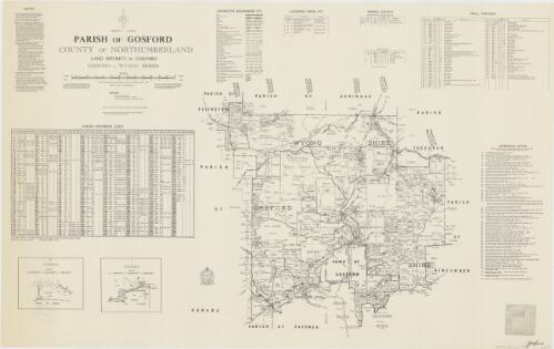 Parish of Gosford, County of Northumberland [cartographic material] : Land District of Gosford, Gosford & Wyong Shires / compiled, drawn & printed at the Department of Lands, Sydney, N.S.W