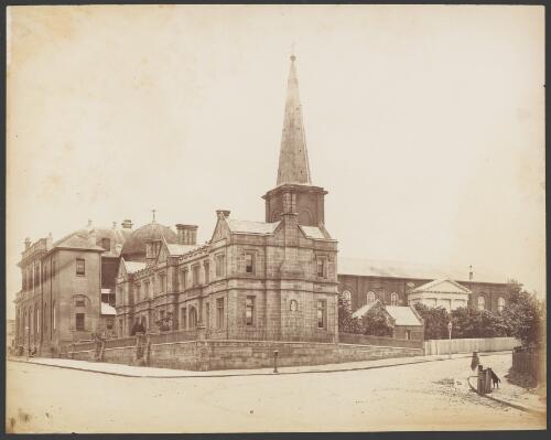 Supreme Court House and St. James' Church, Sydney [picture] / Charles Bayliss
