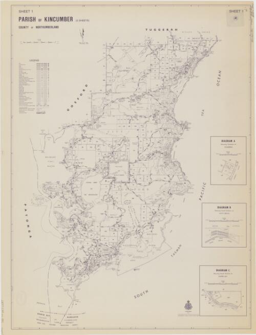 Parish of Kincumber, County of Northumberland [cartographic material] / printed & published by Dept. of Local Government and Lands, Sydney ; cartographers - Gwenda Golding & Roslyn Emery