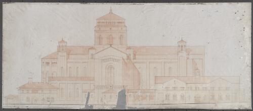 Collection of plans for proposed Anglican Cathedral, Canberra, 1925-1930 [picture] / [Kenneth Oliphant]