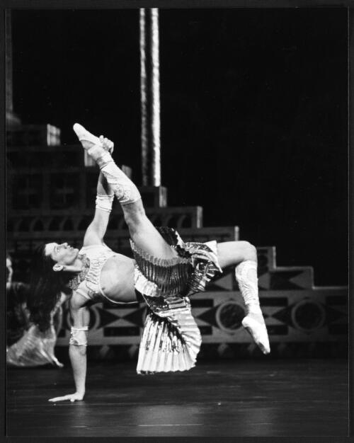 Alfred Taahi as the shepherd in the Sydney Dance Company performance of King Roger, 1990 [picture] / Branco Gaica