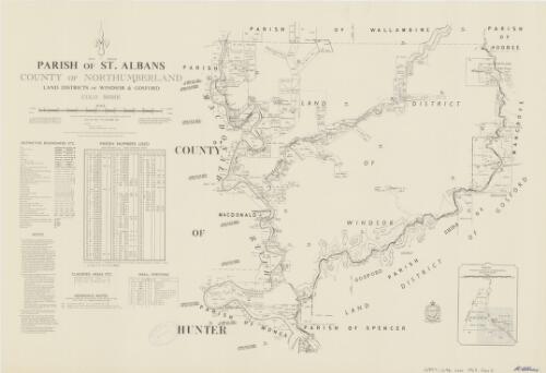 Parish of St. Albans, County of Northumberland [cartographic material] : Land Districts of Windsor & Gosford, Colo Shire / compiled, drawn & printed at the Department of Lands, Sydney, N.S.W