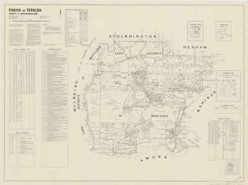 Parish of Teralba, County of Northumberland [cartographic material] / printed & published by Dept. of Lands Sydney