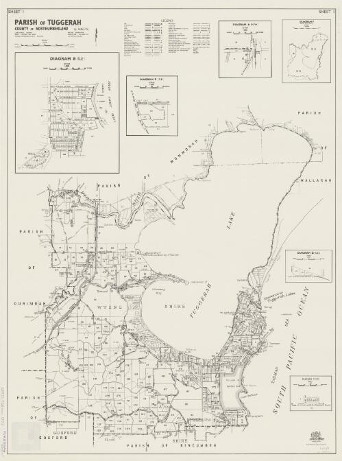 Parish of Tuggarah, County of Northumberland [cartographic material] / printed & published by Dept. of Lands Sydney