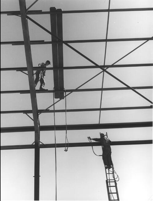 Construction site, Chippendale, Sydney, 1966 [picture] / Raymond de Berquelle