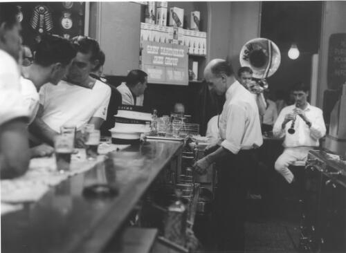 Barman, Angel Hotel, George Street, Sydney, 1964 [picture] / Raymond de Berquelle