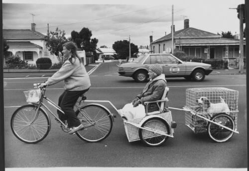 On a bicycle built for ? [picture] / Bruce Howard