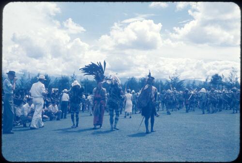 Mudmen, Goroka, between 1955 and 1960, [2] [transparency] / Tom Meigan