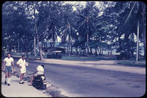 Ela Beach Drive, Port Moresby, 1955 or 1956 [transparency] / Tom Meigan